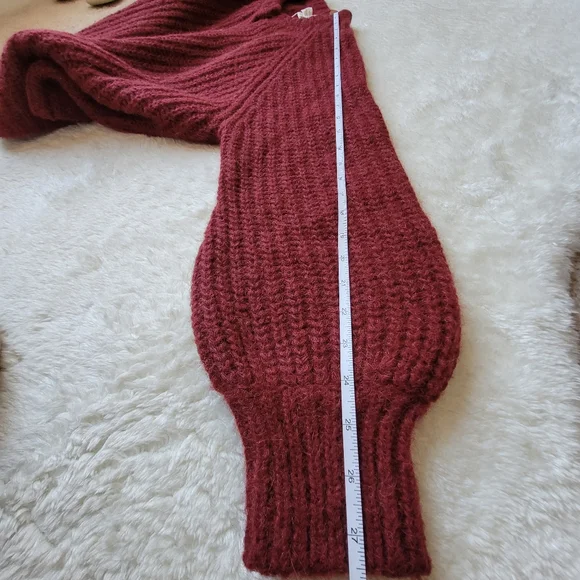 (sold) Sezane Emile Alpaca + Wool 🐑❤️🦙 Cardigan, Burgundy Large - Picture 9 of 12